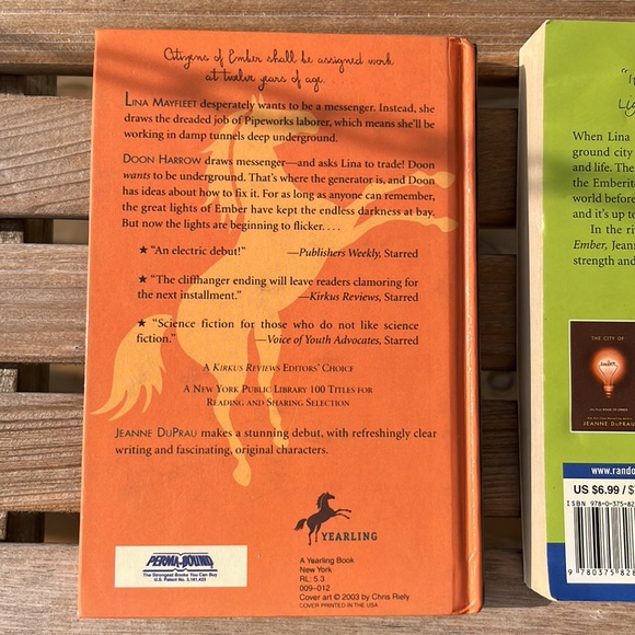 Jeanne DuPRAU 3 Books City of Embers The People of Sparks The Prophet of Yonwood - Picture 4 of 15